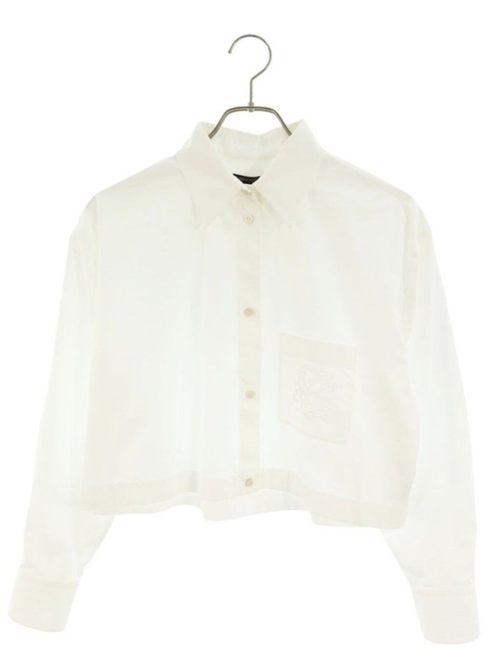 Louis Vuitton Pocket Logo Laceembroidery Croppedlong Sleeve Shirt 34